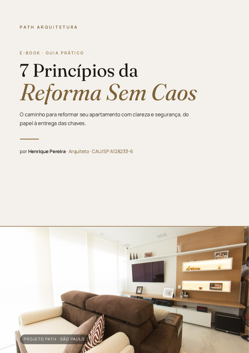 Capa do e-book 7 Princípios da Reforma Sem Caos
