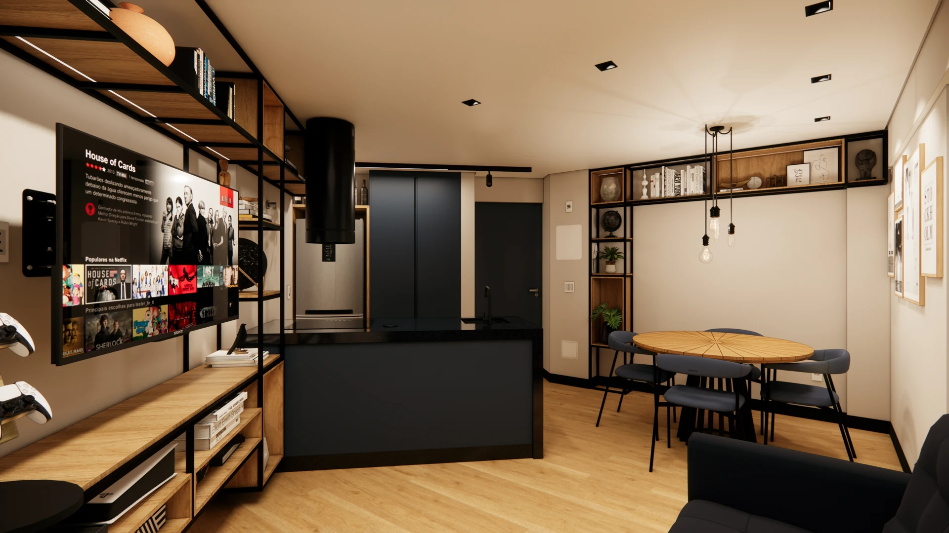 Perspectiva do projeto: Apartamento no Morumbi