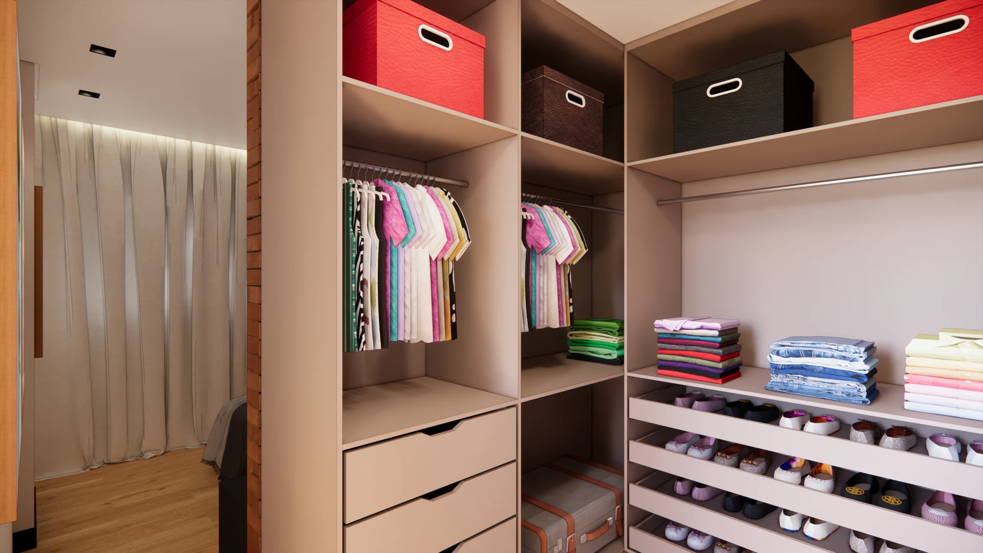 Closet: perspectiva da proposta do projeto